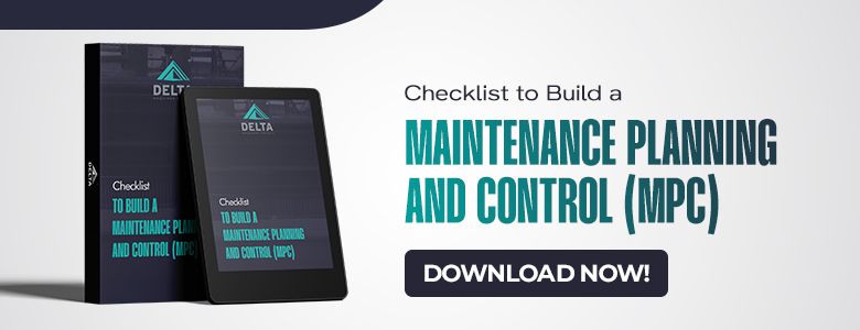 Checklist- Maintenance planning and control MPC